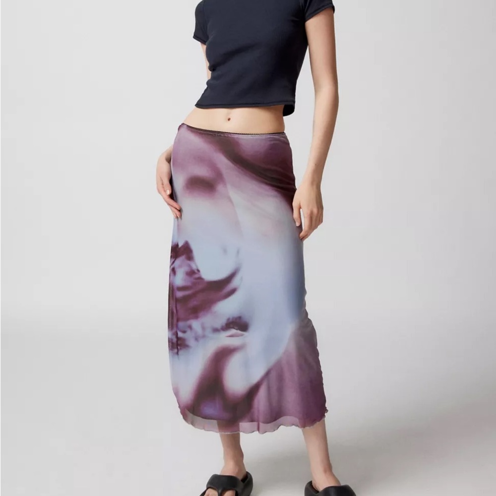 Motel Lassie Printed Midi skirt